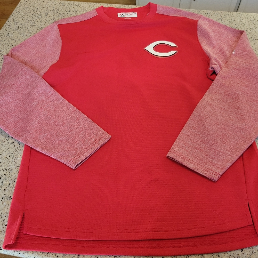 Cincinnati Reds Majestic MLB Mens SZ M Sweatshirt
